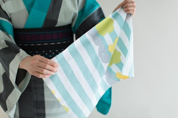 伊勢木棉圖案紋樣手巾（短版）/ Michikusa日和