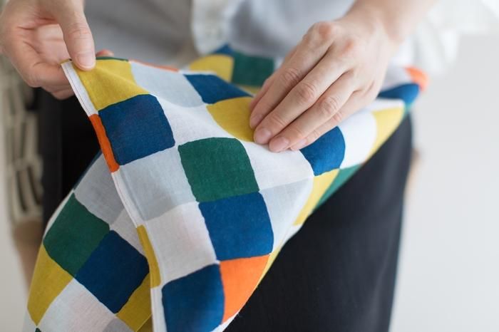 伊勢木棉圖案紋樣手巾（短版）/日常朝茶事