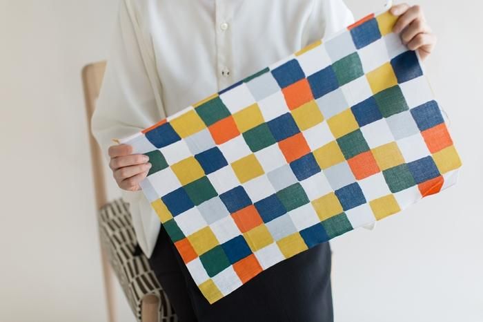 伊勢木棉圖案紋樣手巾（短版）/日常朝茶事