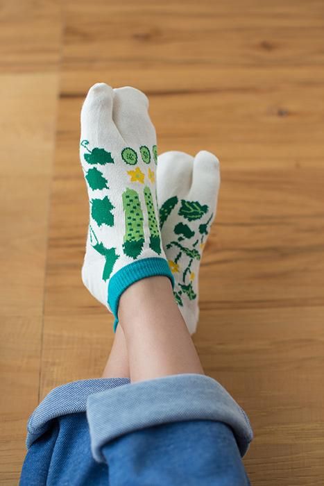 ●Tabi Socks for Kids Low-cut / Cucumber【S・M・L】