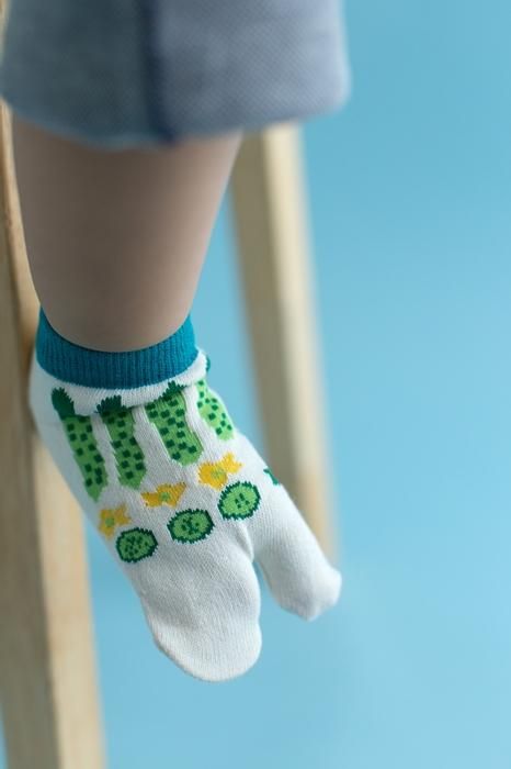 ●Tabi Socks for Kids Low-cut / Cucumber【S・M・L】