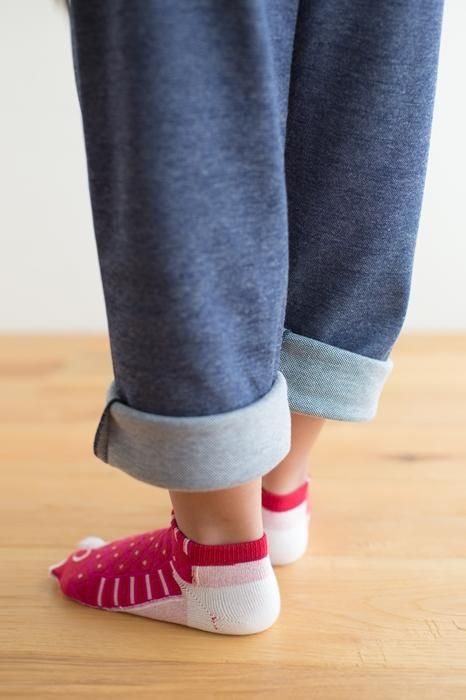 ●Knöchelpilz/Karpfen-Streamer für Kinder, rot [Klein/Mittel/Groß]