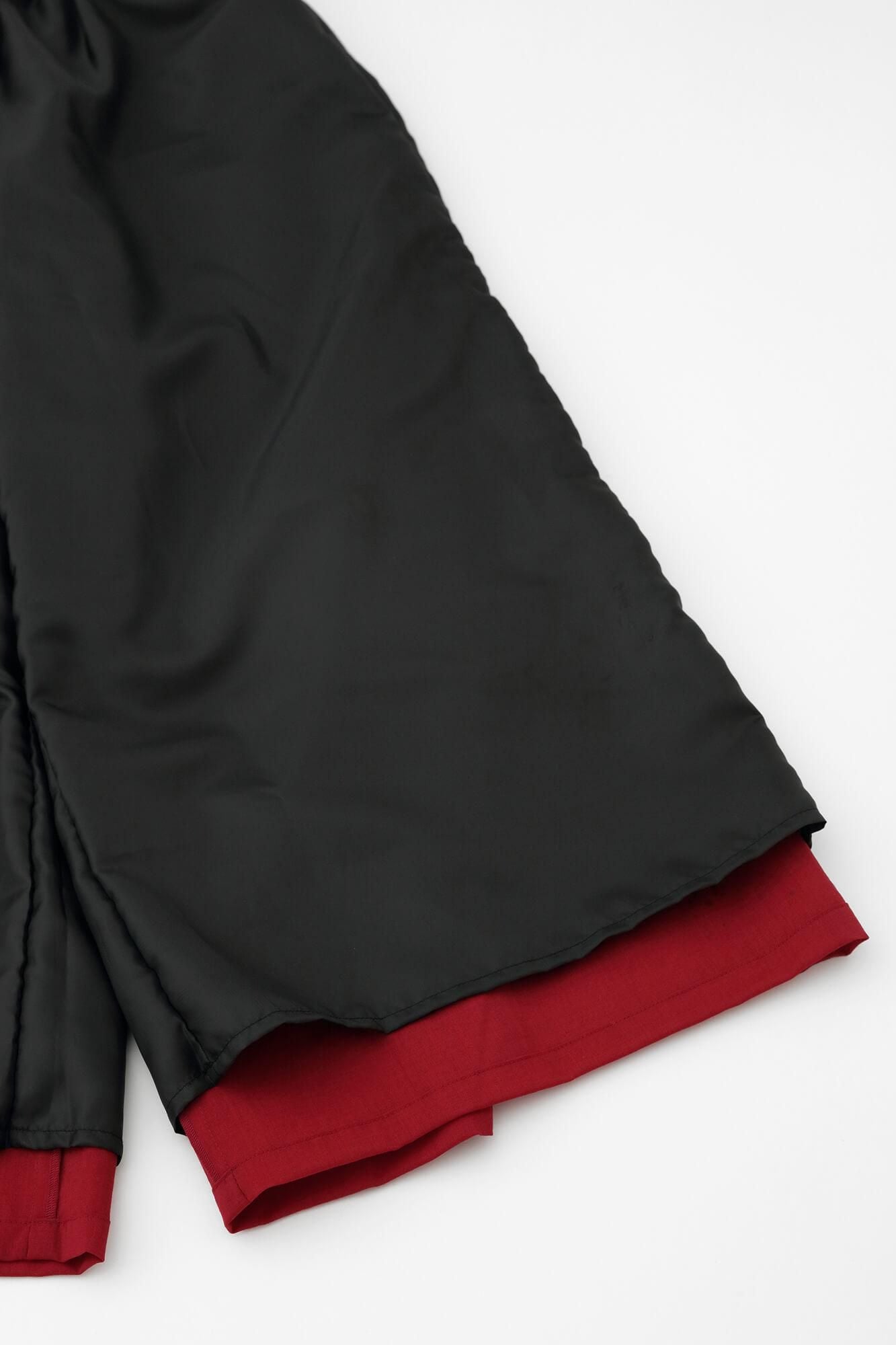 Muslin Wool Wide-legged Pants / Red