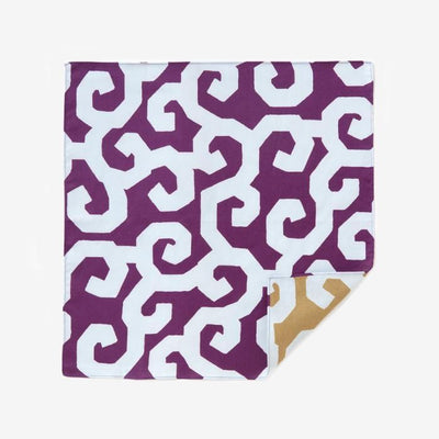 SOU・SOU ×Arakawa Masujiro Reversible Furoshiki (Small) / Goemon Violet×Yellow