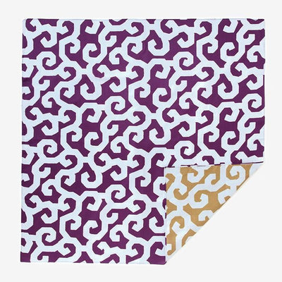 SOU・SOU ×Arakawa Masujiro Reversible Furoshiki (Large) / Goemon Violet×Yellow