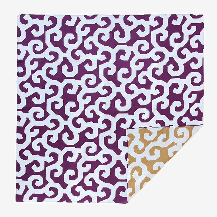 SOU・SOU ×Arakawa Masujiro Reversible Furoshiki (Large) / Goemon Violet×Yellow