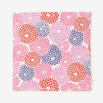 平織り21番手 クッション（座布団）カバー／菊づくし つくも【※お届けに約3週間】