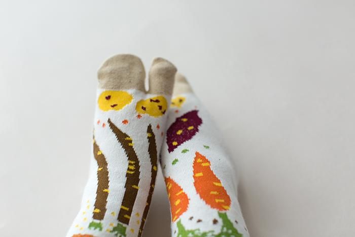 ●Tabi Socks for Kids Mid-calf / Root Vegetables【S・M・L】