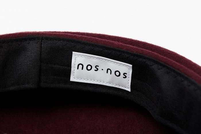 毛氈_擬寶珠 貝蕾帽／酒紅色