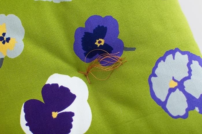 SOU/SOU Coussin Kyoto (Toile n°8)/Violet tricolore [*Environ 3 semaines pour la livraison]