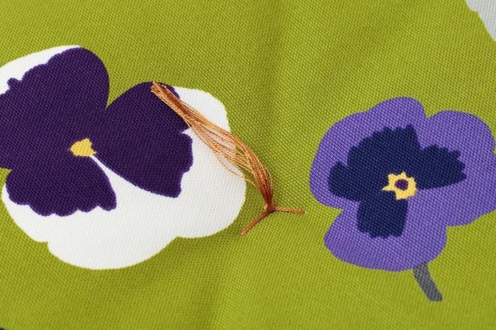 SOU/SOU Coussin Kyoto (Toile n°8)/Violet tricolore [*Environ 3 semaines pour la livraison]