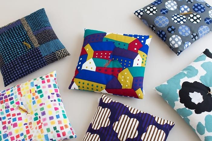 SOU・SOUKyoto Cushion（No.8 Canvas）／Northern Countries variegated (tasai) [※DeliveryApproximately 3 weeks]