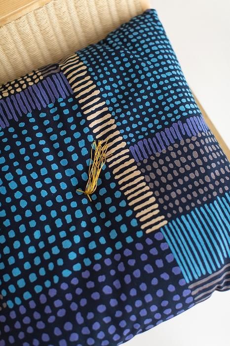 SOU・SOU교토방석（8호 캔버스) / 하타케 다이 [*배송은 약 3주 소요]