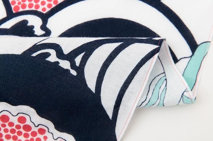 Ise Momen textile tenugui/banc de poissons saumon (ketsugyomuragaru)