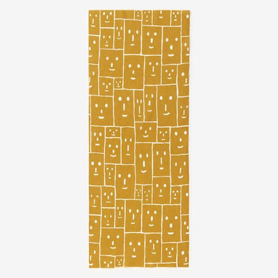 伊势棉纺织手巾/微笑芥末色