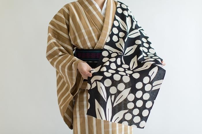 Ise Momen Textil Tenugui/Nantenchiku Nassfarbe