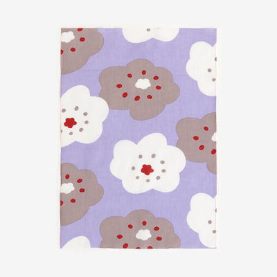 伊勢木棉手巾（短版）/微笑 小 紫色