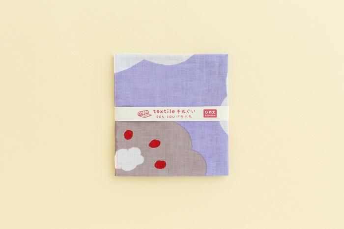 伊勢木棉手巾（短版）/微笑 小 紫色