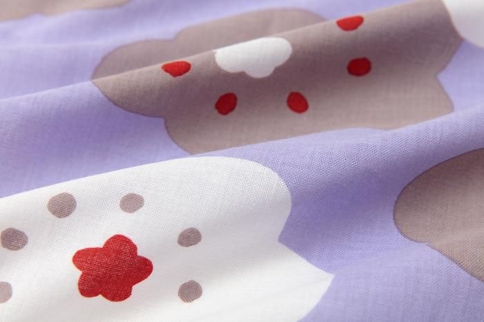 伊勢木棉手巾（短版）/微笑 小 紫色