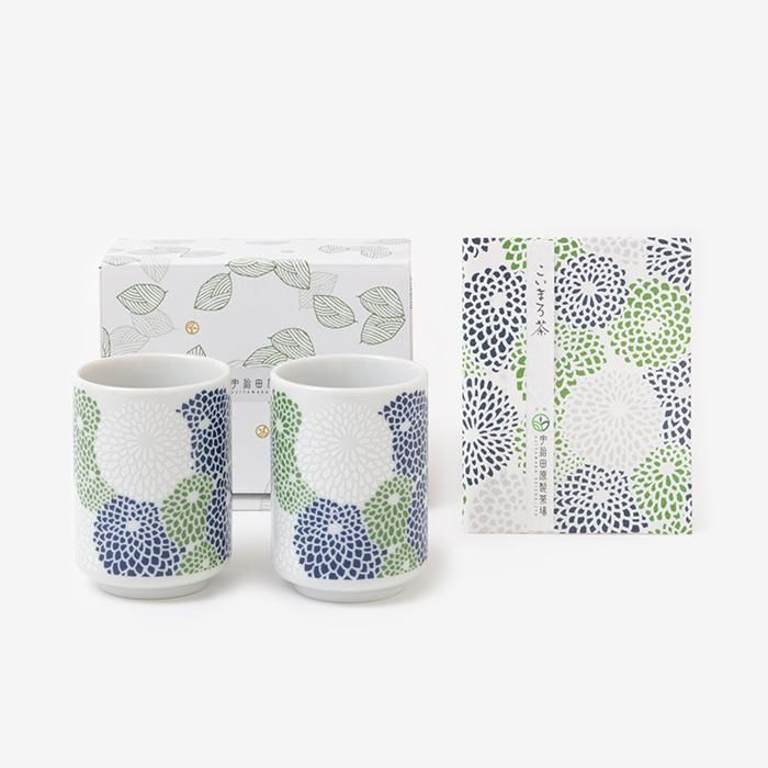 湯呑み2客セット／菊づくし