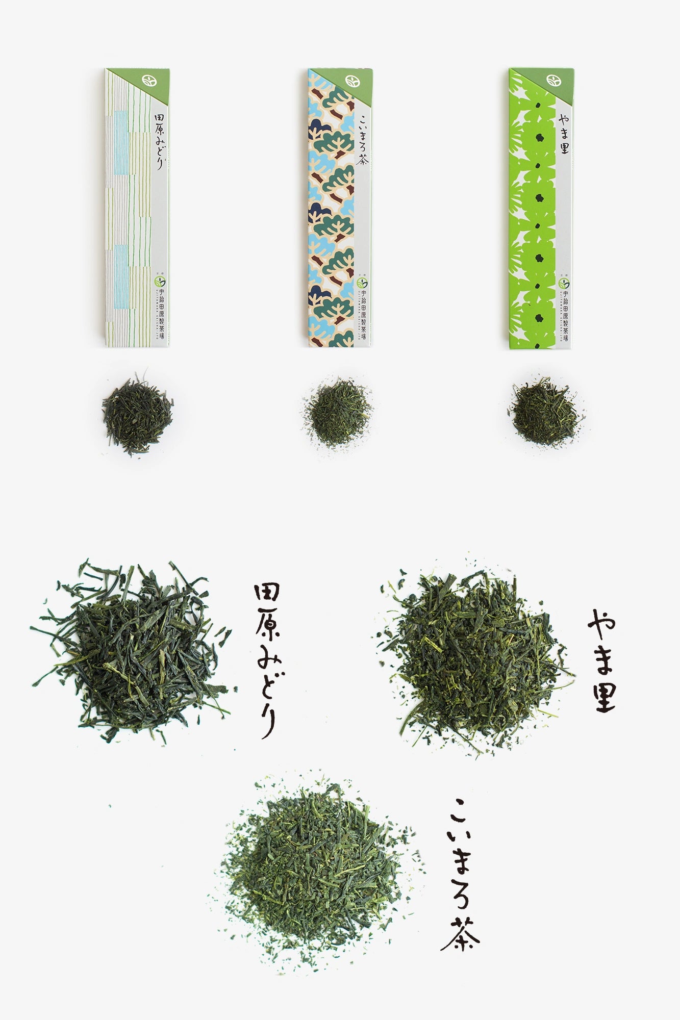 京都绿茶比较／三种