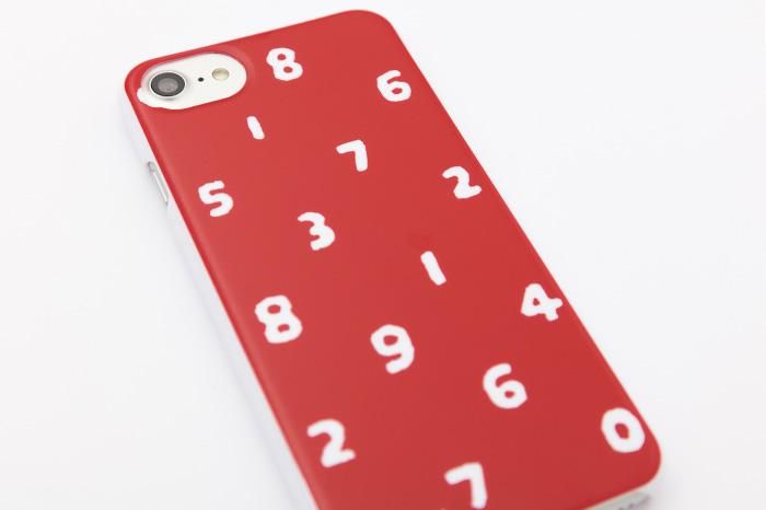 iPhone_6/6s/7/8/SE（第二代和第三代）  手機殼／SO-SU-U十數 紅色