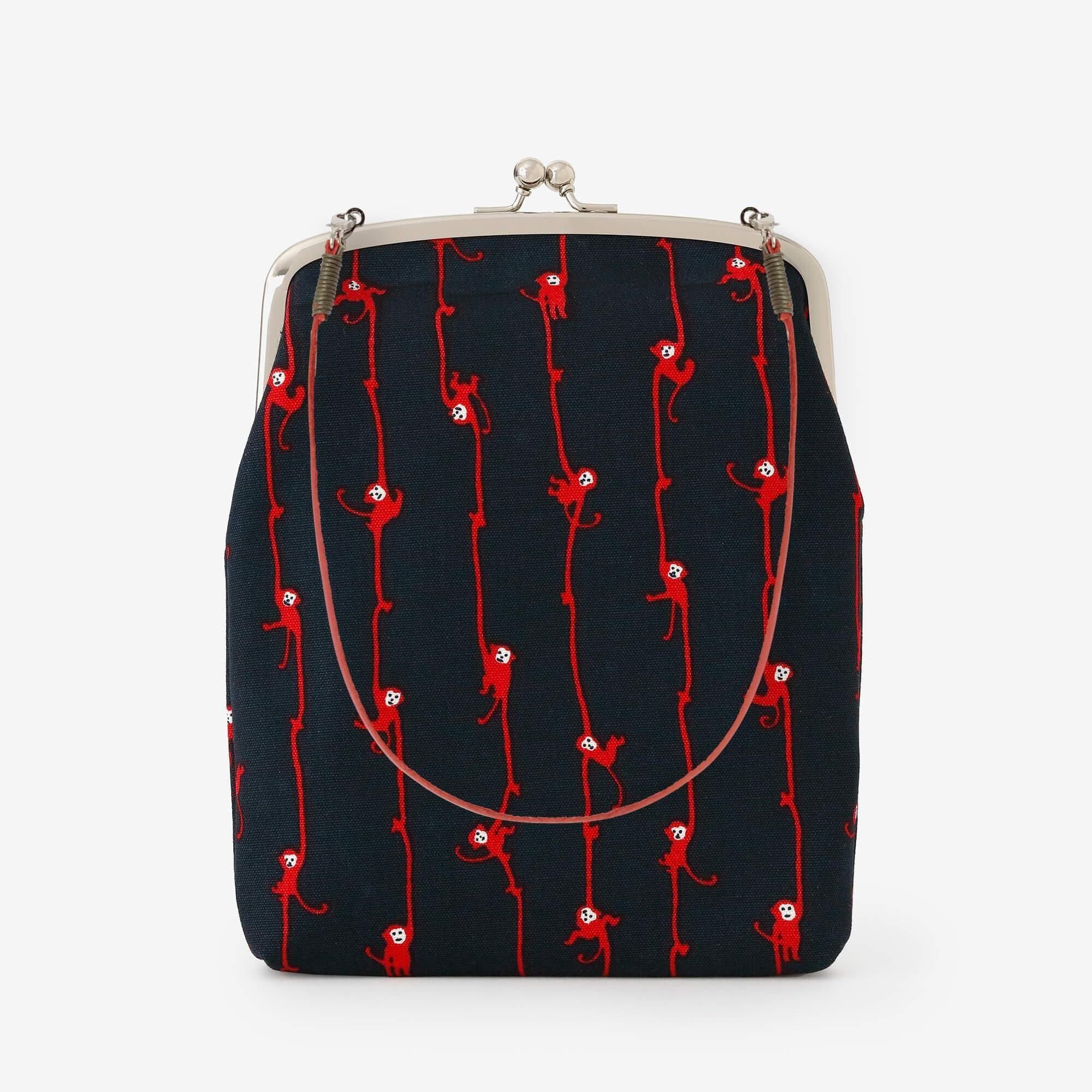 12号帆布 軟（なん）がま口 （大）／ほほえみ