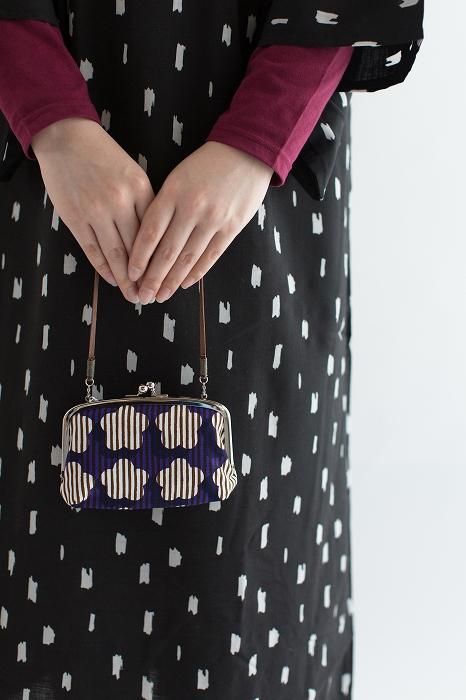 Soft Canvas Gamaguchi Clasp Purse Double Layer / Bright windows