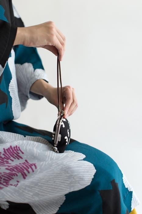 No.12 Soft Canvas Soft Gamaguchi Clasp Purse（Double Layer）/ SO-SU-U Kon