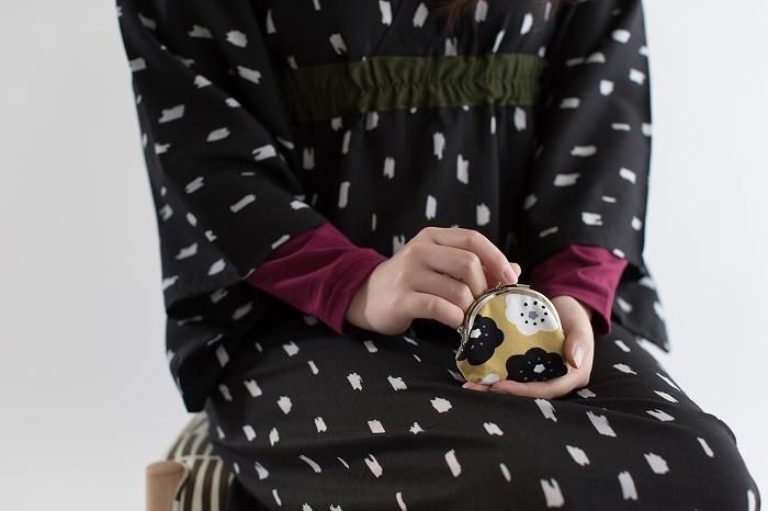 12號軟帆布 口金包（小）/微笑