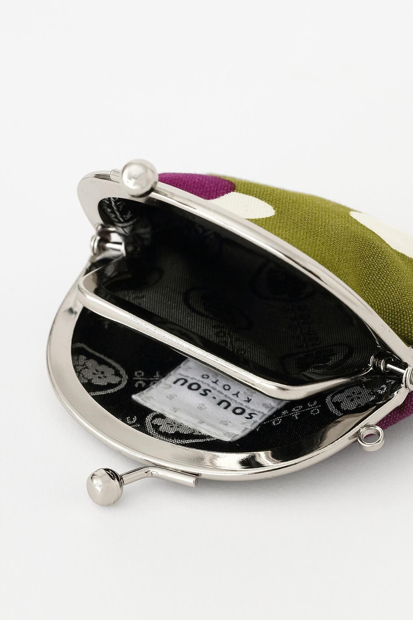 12號軟帆布口金包（小）/疊花 小 萌黄