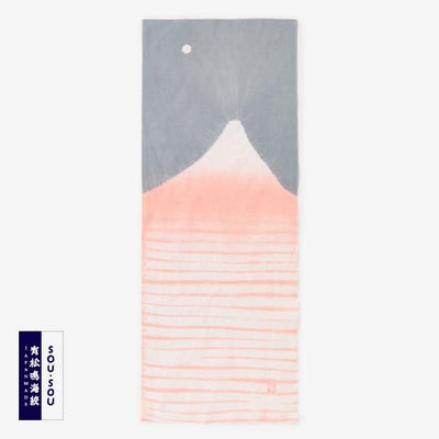 SOU・SOU×有松鳴海絞手巾／山雅商店謹製 紅富士
 朝靄
