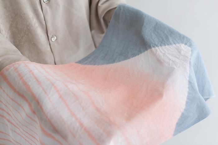 SOU・SOU×有松鳴海絞手巾／山雅商店謹製 紅富士
 朝靄