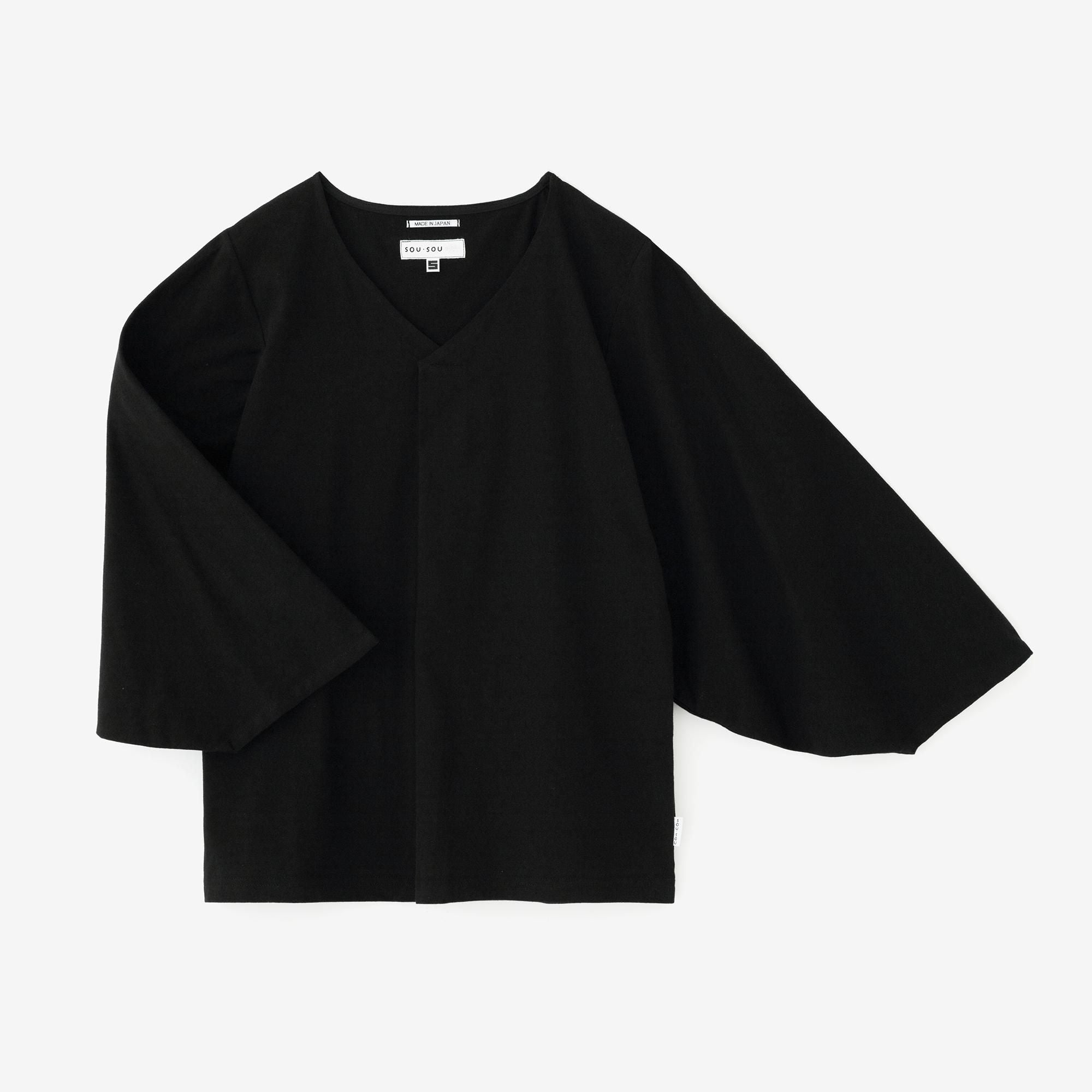 Naginata Pleated Shirt / Black