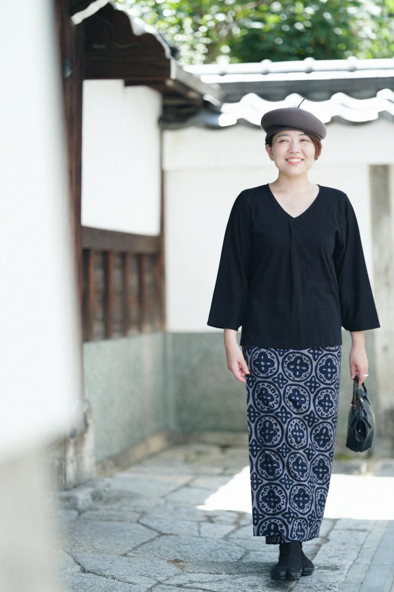Naginata Pleated Shirt / Black