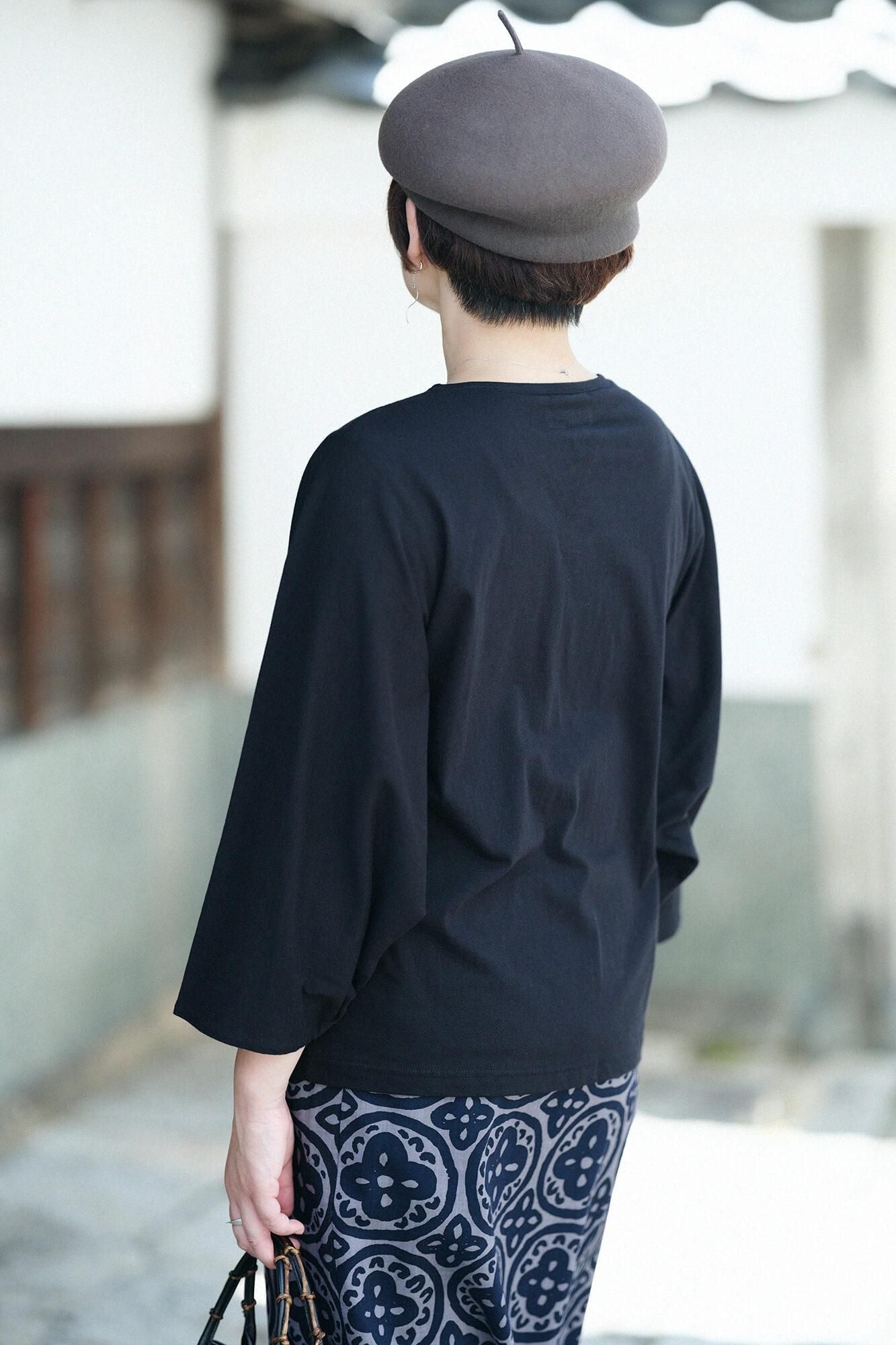 Naginata Pleated Shirt / Black