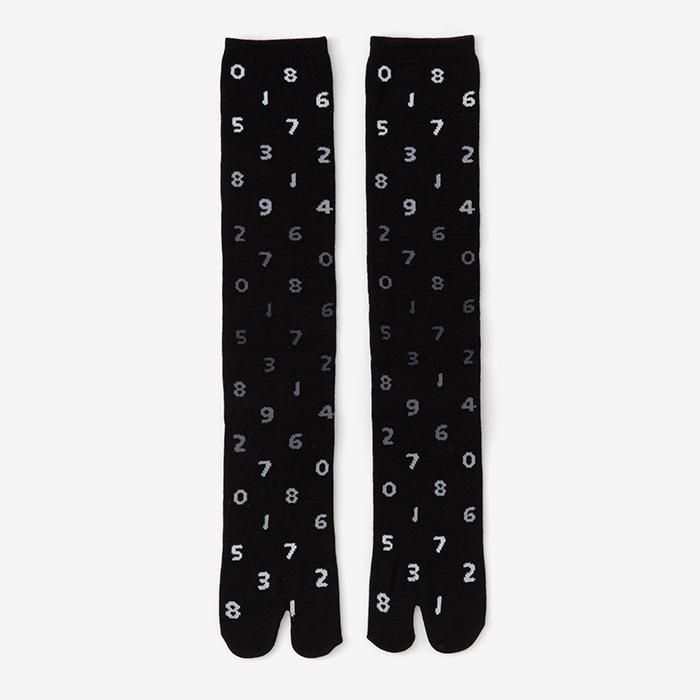 Tabi Socks（Under Knee）／SO-SU-U Gradient in Black【Women】