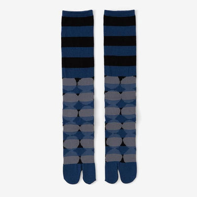 Tabi Socks（Under Knee）／Marbles & Borders Prussian Blue【Women】