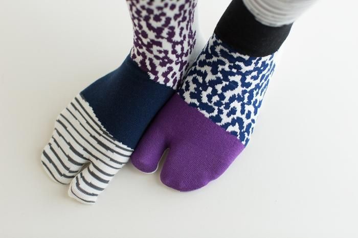 Tabi Socks（Under Knee）／Higashiyama Purple【Women】