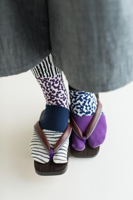 Tabi Socks（Under Knee）／Higashiyama Purple【Women】