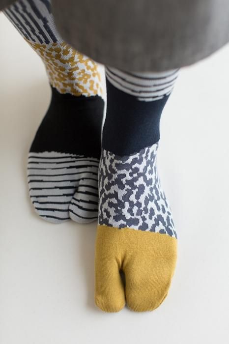 Tabi-Gesäß (unterhalb des Knies)/Higashiyama Thirty-six Peaks Golden Field (Koganetake) [Für Frauen]