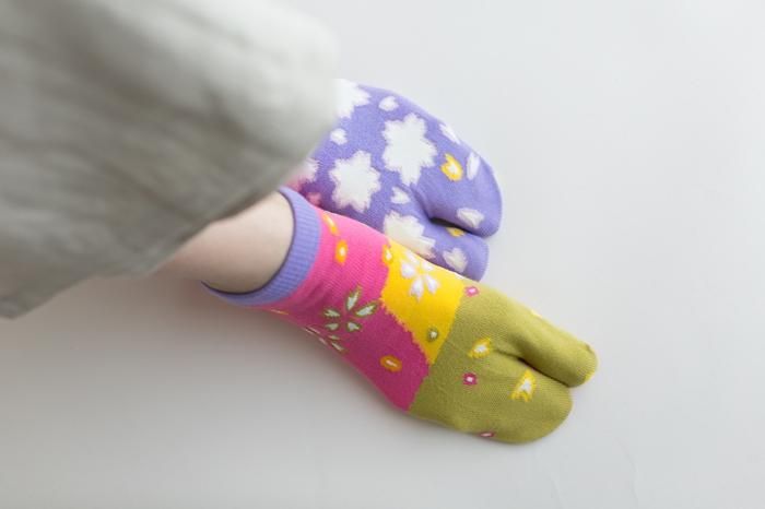 分趾襪（腳踝長度）／櫻花櫻花 【男・女性用】