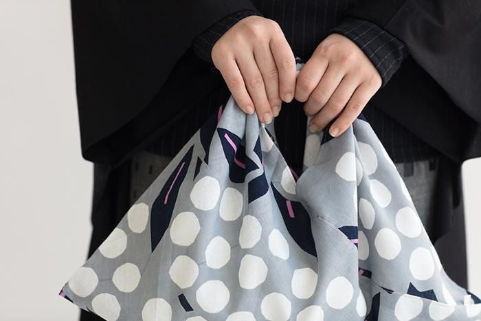 Isemomen Cotton Eco Bag / Nandina Bamboo White Fruits