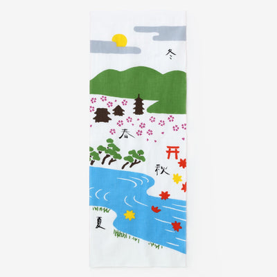 Isemomen Cotton Textile Handkerchief / Heian-kyo