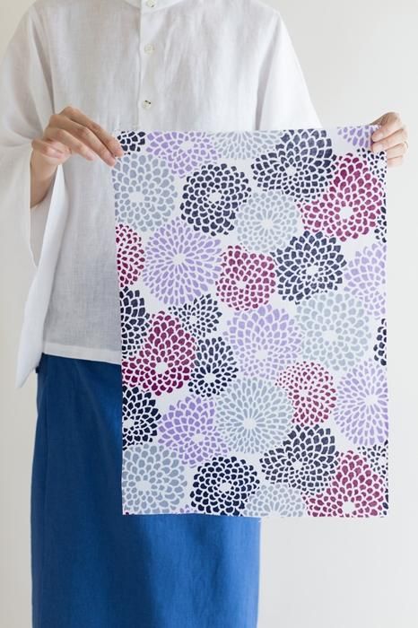 伊勢木棉圖案紋樣手巾（短版）/佳夕全菊的 Kaseki