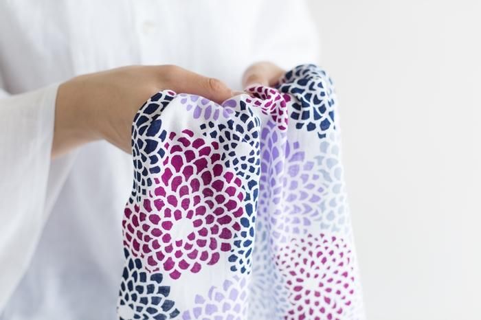 伊勢木棉圖案紋樣手巾（短版）/佳夕全菊的 Kaseki