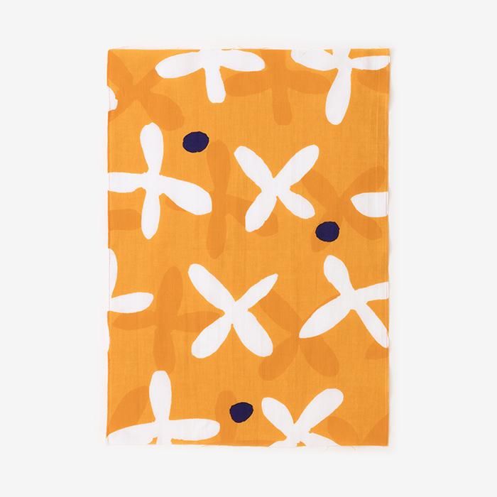 Isemomen Cotton Textile Handkerchief(Hime length)/Suzushiroso and Shadow Yellow