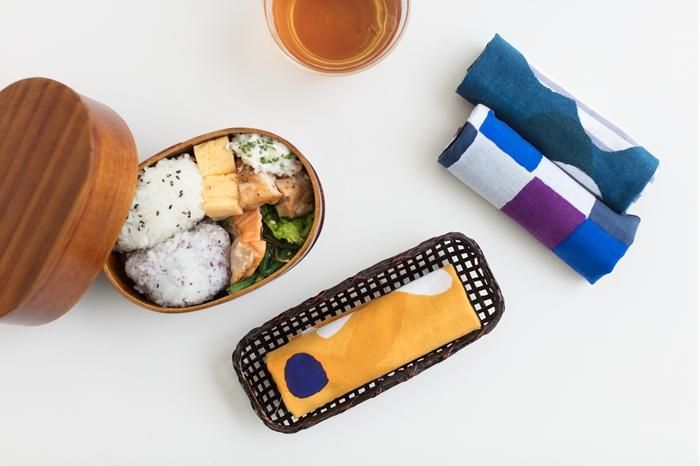 伊勢木棉手巾（短版）/蘿蔔草與影 山吹色