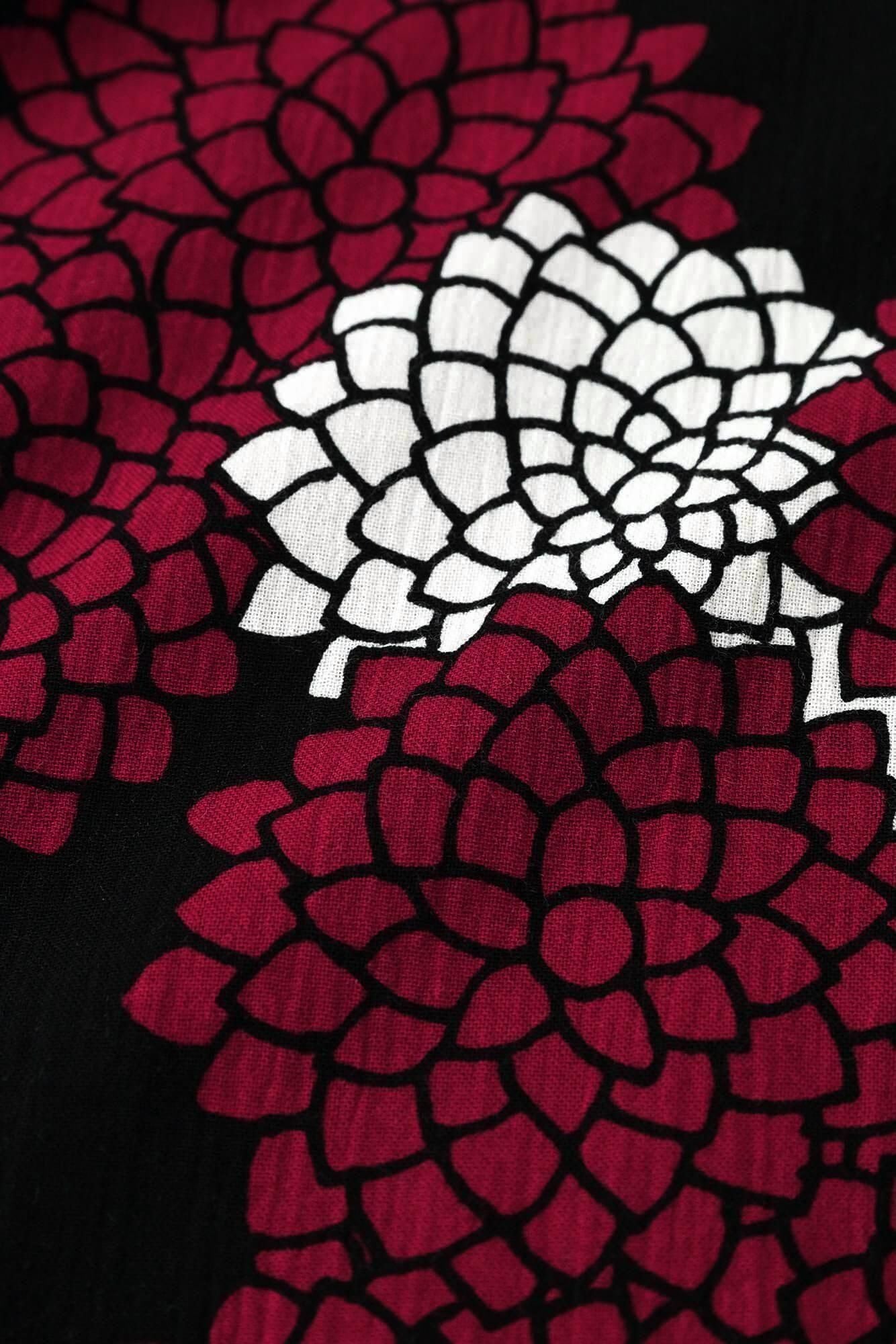 高島縮棉 20/20長方形洋裝／雲間菊