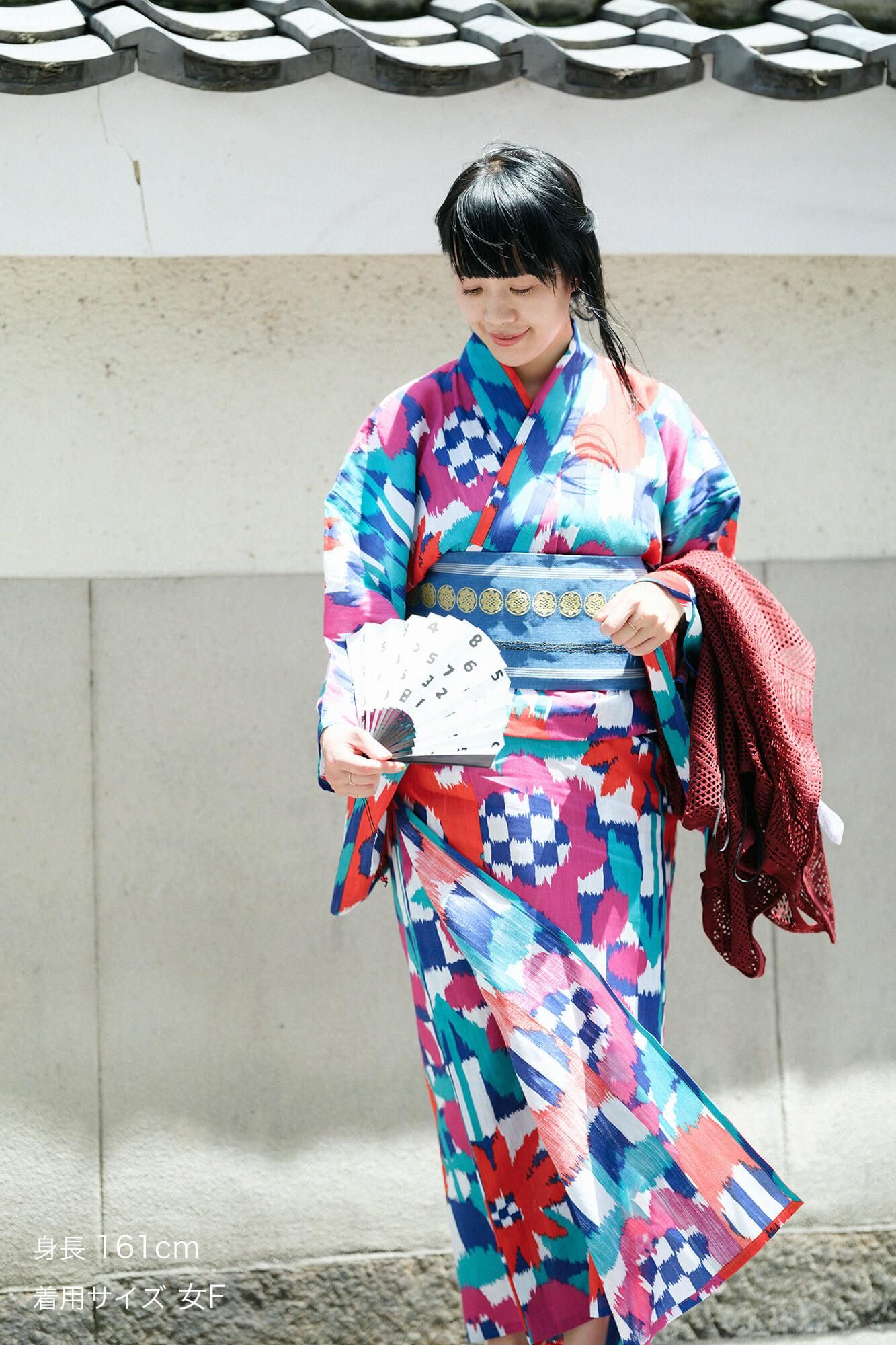 SOU・SOU×京都丸紅 浴衣／花絣（はながすり） 鮮（さい）